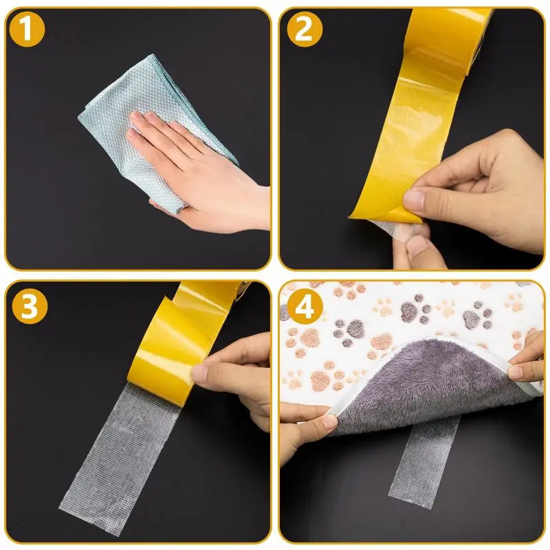 Fixation Bookbinding Extra strong Double Sided Adhesive Tape Thin Super Strong Heavy Mesh Waterproof Powerful Grid Carpet Tape