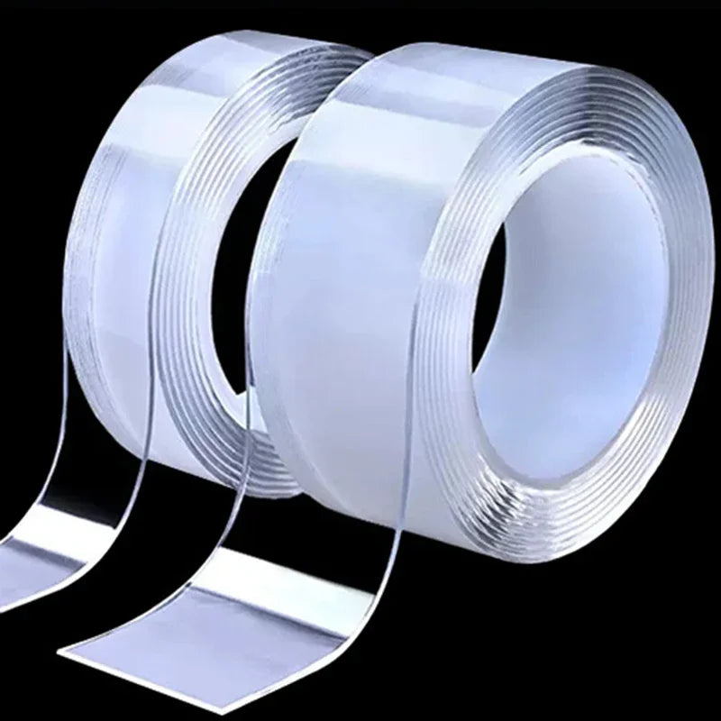 1-10M Nano Double Sided Adhesive Tape Heavy Duty Clear Waterproof Traceless Extra Strong Glue Removable Seal Gap Strip 1/2/3/5cm