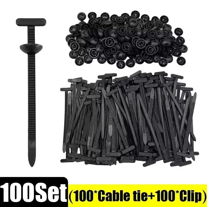 100-1000PCS Self-Locking Cable Ties Buckle, Adjustable Zip Ties for Car Repair, DIY, Home, Office, Gardening, Organizing Wires