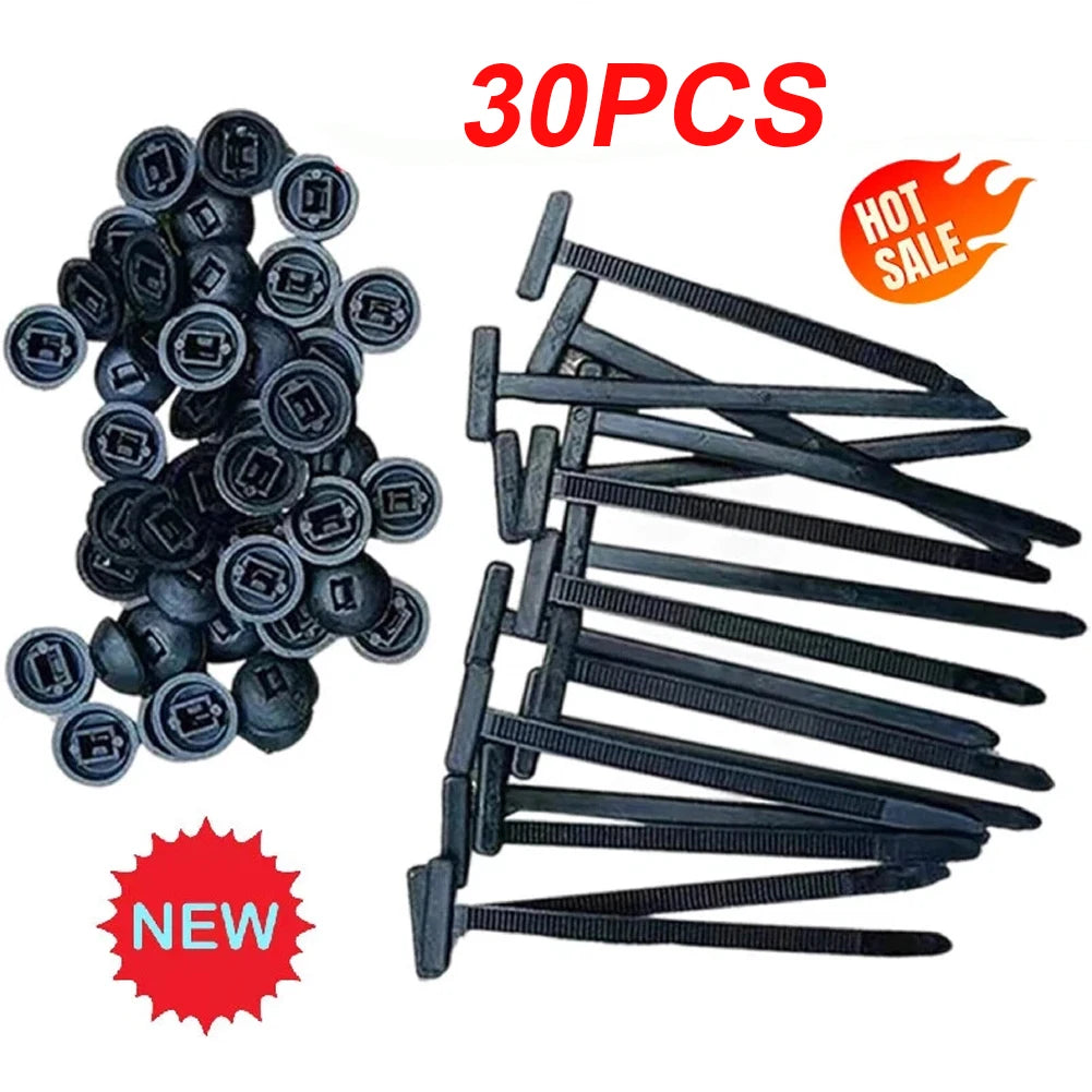 Self-locking Nylon Universal Cable Tie Buckle 100/50/20PCS Plastic Fixed Strap Iron Cable Gap Car Instrument Zip Ties