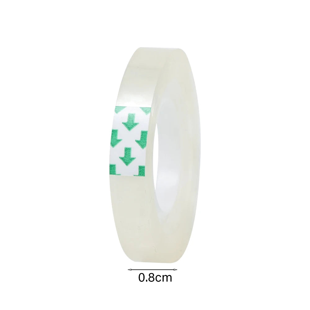 1-10 Rolls Transparent Tape Refills Wrapping Tape Roll 0.8cm 1.2cm 1.8cm High-viscosity Adhesive Tapes Home School Supplies