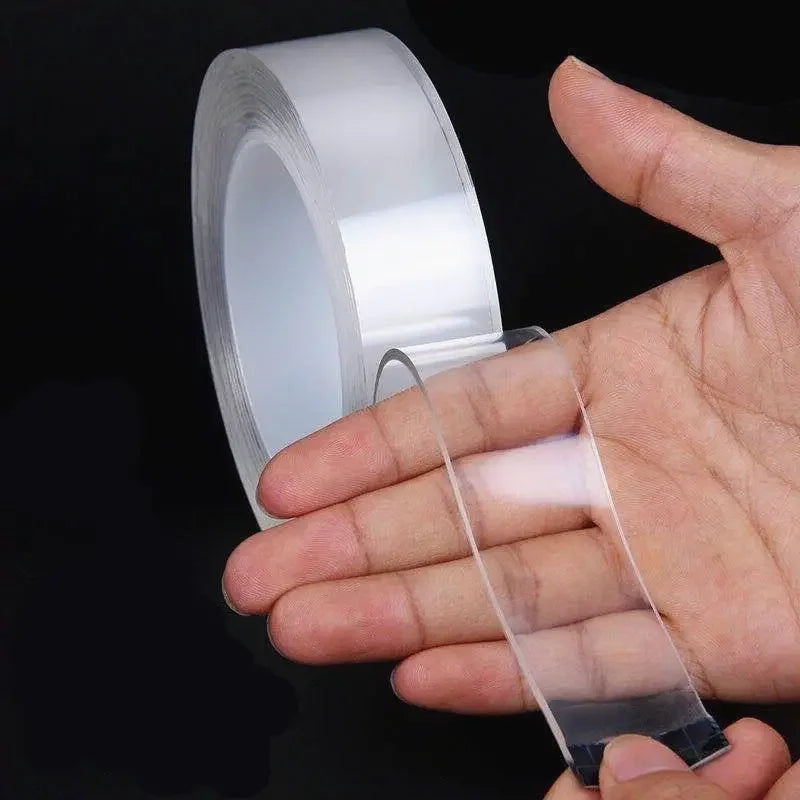 1-10M Nano Double Sided Adhesive Tape Heavy Duty Clear Waterproof Traceless Extra Strong Glue Removable Seal Gap Strip 1/2/3/5cm