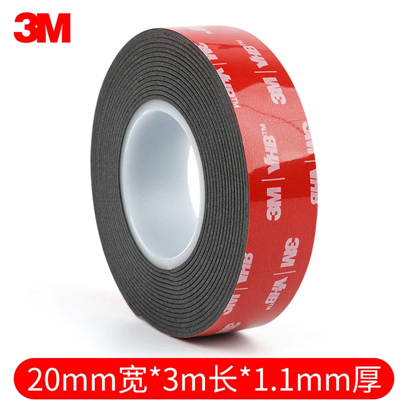 3M Double-Sided Tape 5952 Strong Foam Tape Waterproof Non-Trace Black High-Viscosity Double-Sided Tape for Cars Household