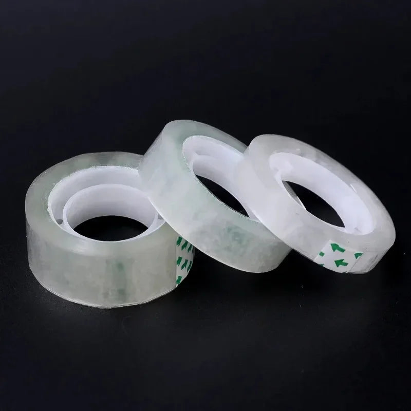 1-10 Rolls Transparent Tape Refills 18/12/8mm Clear Tape Refills For Dispenser Invisible Tapes For Office Home School Supplies