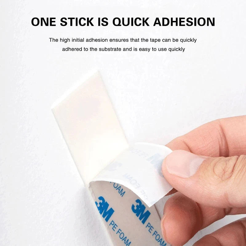 3M 10-50mm 3m White Foam Double-Sided Adhesive Strong Non-Trace Foam Tape High Temperature Resistant Double Sided Adhesive Tape