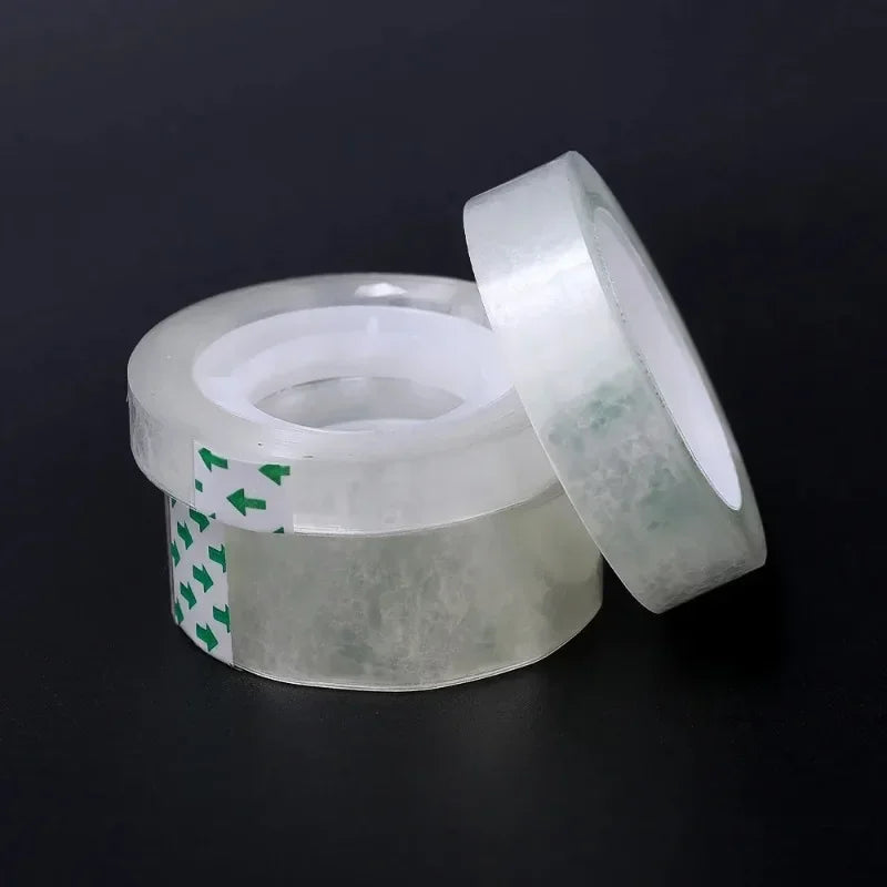 1-10 Rolls Transparent Tape Refills 18/12/8mm Clear Tape Refills For Dispenser Invisible Tapes For Office Home School Supplies