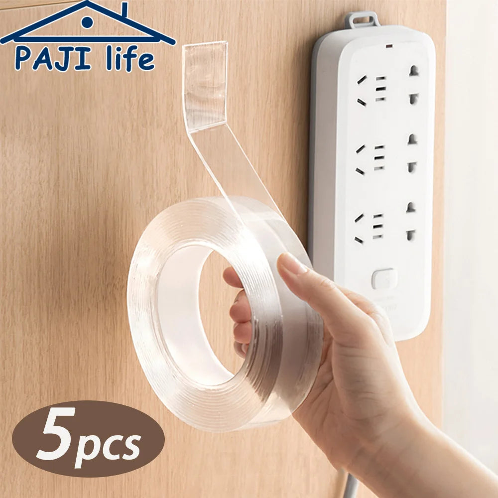 Double Sided Tape Heavy Duty Nano Tape Thickened Transparent Adhesive Acrylic Mounting Tape for Home Kitchen Bathroom