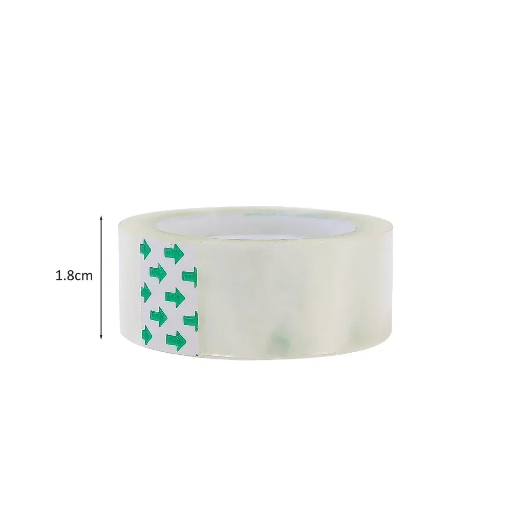 1-10 Rolls Transparent Tape Refills Wrapping Tape Roll 0.8cm 1.2cm 1.8cm High-viscosity Adhesive Tapes Home School Supplies