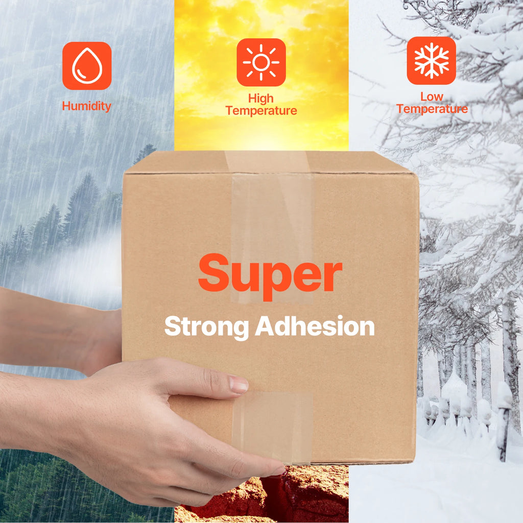 SucceBuy 18/24/36 Rolls Transparent Tape 4.8cm High Adhesive Clear Adhesive Tape for Box Carton Sealing Packing Mounting Fixing