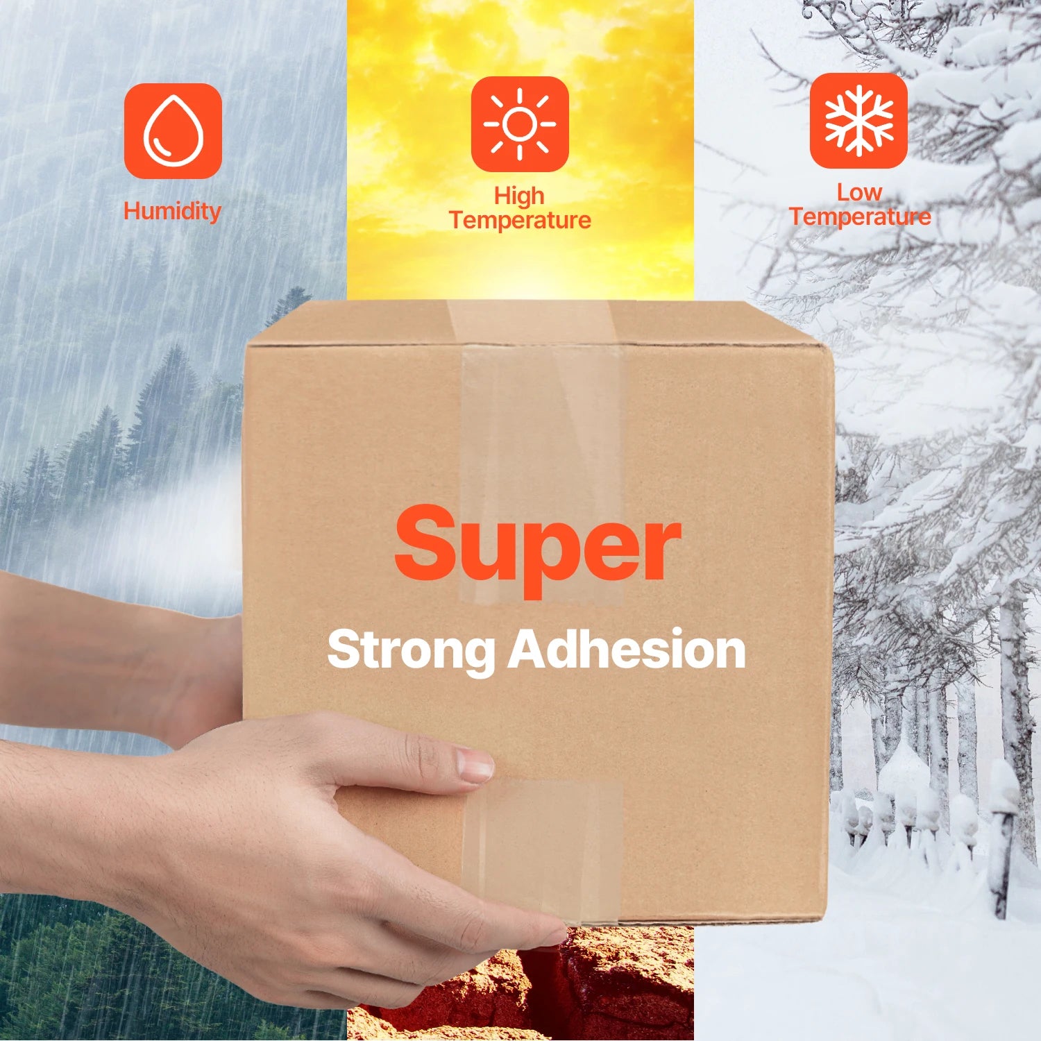 SucceBuy 18/24/36 Rolls Transparent Tape 4.8cm High Adhesive Clear Adhesive Tape for Box Carton Sealing Packing Mounting Fixing
