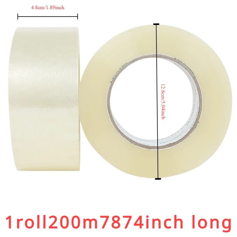 Transparent Tape Roll Width 4.8cm1.89inch Plastic High Adhesive Sealing Tape Sealing Large Thickened Widened Express Packing