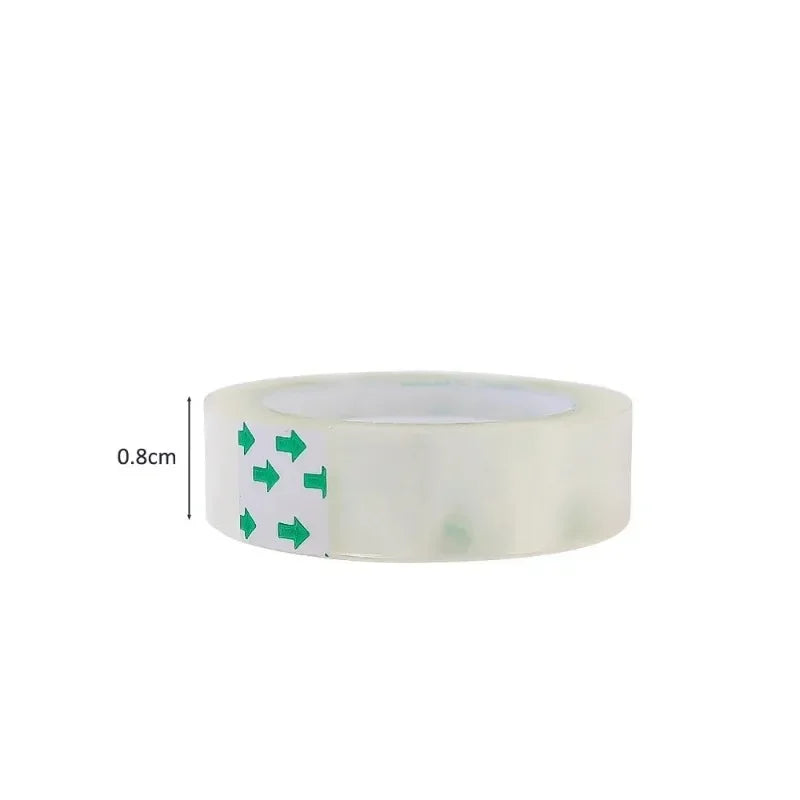 1-10 Rolls Transparent Tape Refills 18/12/8mm Clear Tape Refills For Dispenser Invisible Tapes For Office Home School Supplies