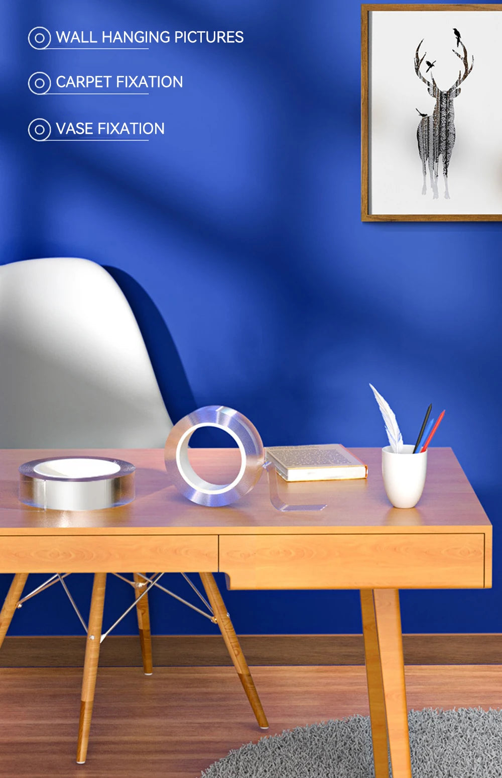 Double Sided Nano Tape Extra Strong Decorative Adhesive Tape Thickened Transparent Waterproof Tape Glue Useful Things for Home