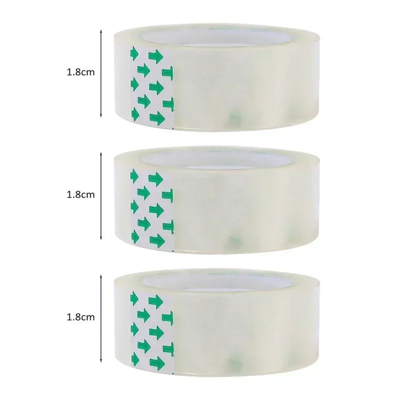 1-10 Rolls Transparent Tape Refills 18/12/8mm Clear Tape Refills For Dispenser Invisible Tapes For Office Home School Supplies
