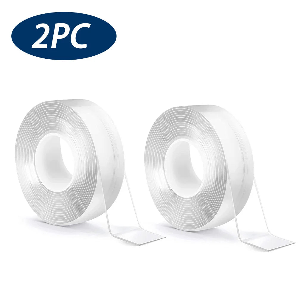 Double Sided Tape Heavy Duty Nano Tape Thickened Transparent Adhesive Acrylic Mounting Tape for Home Kitchen Bathroom