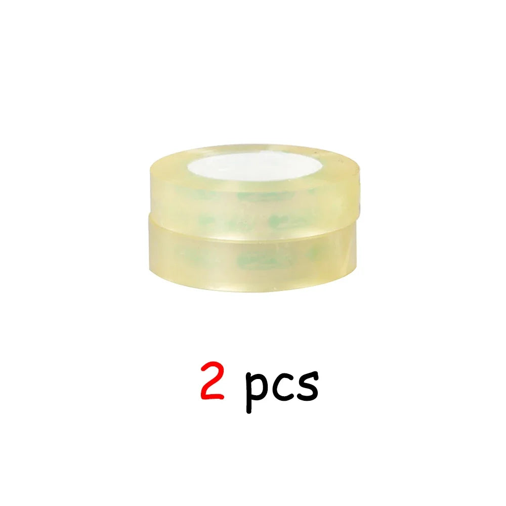 15mm width clear tape 1/2/6 Rolls  school transparent tape office Adhesive Tapes high-viscosity sealant packaging TMJ-001-15mm