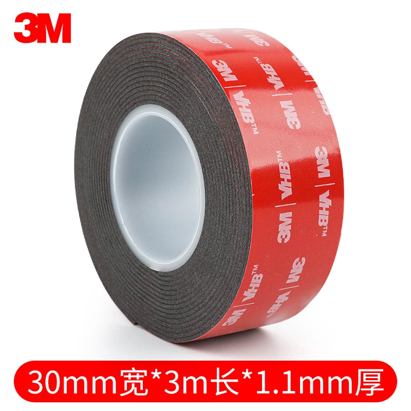 3M Double-Sided Tape 5952 Strong Foam Tape Waterproof Non-Trace Black High-Viscosity Double-Sided Tape for Cars Household