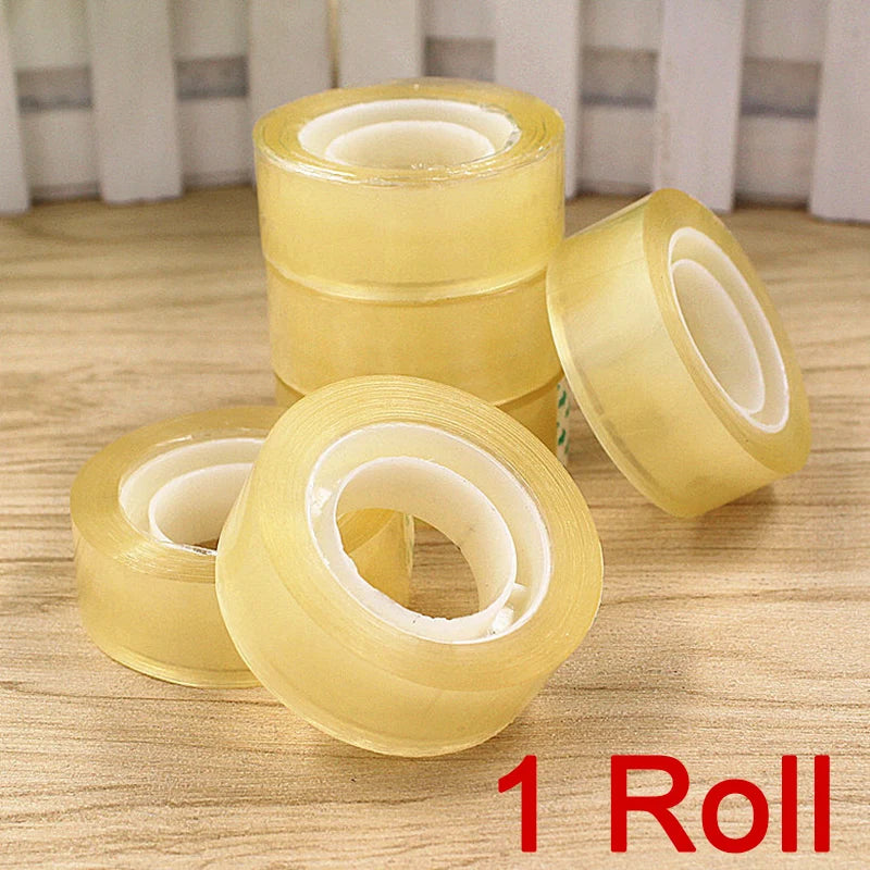 Transparent Tapes 18mm Invisible Clear Tape Refills Rolls for Gift Wrapping Home School Supplies Crafts Decoration Packing Tape