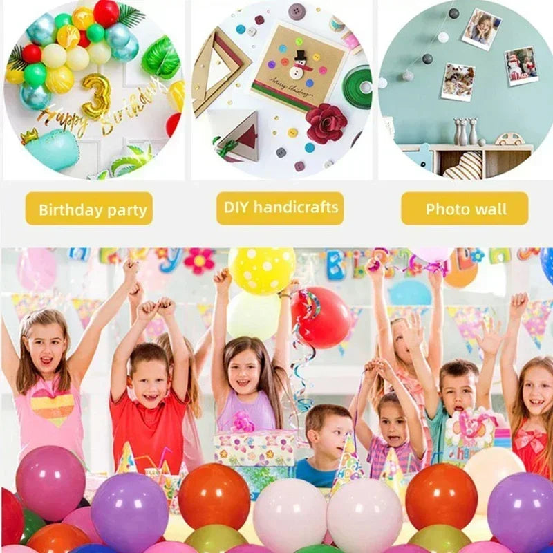 100-2000pcs Double-sided Adhesive Dots Transparent Removable Balloon Adhesive Tape Glue for DIY Wedding Birthday Party Decor