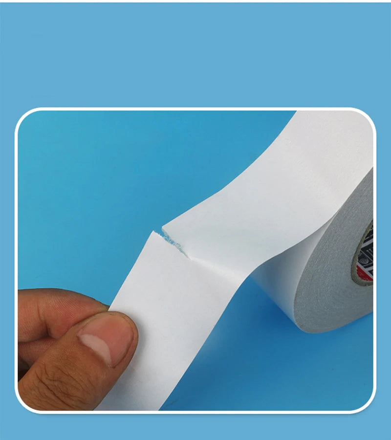 8M Double Sided Tape Double Sided Tape White Strong Ultra-thin High-adhesive Cotton Double-sided Tape Super Strong Paper Tape