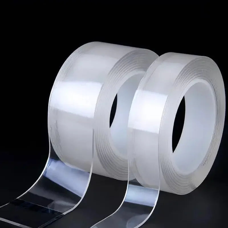 1-10M Nano Double Sided Adhesive Tape Heavy Duty Clear Waterproof Traceless Extra Strong Glue Removable Seal Gap Strip 1/2/3/5cm