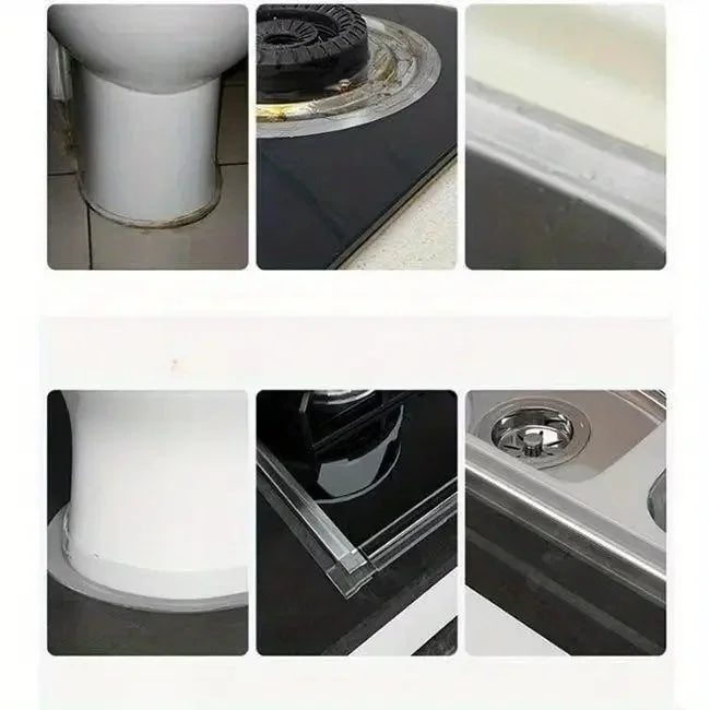 1 Roll of Waterproof Transparent PVC Self-adhesive Tape-Perfect for Bathrooms, Toilets, Sinks, and Kitchens-Super Adhesive!