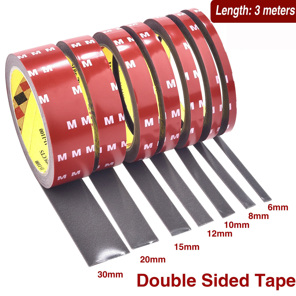 3Meters Ultra-Strong Double Sided Adhesive 6-30mm Thickness Acrylic Foam Adhesive Tape Sticker For Car Home High Temperature