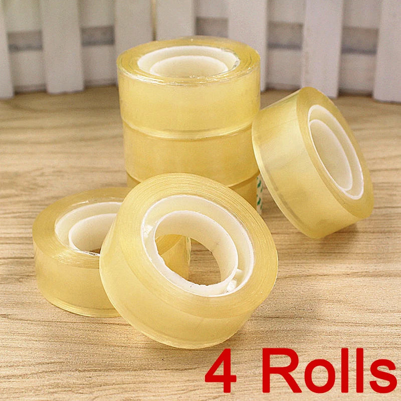 Transparent Tapes 18mm Invisible Clear Tape Refills Rolls for Gift Wrapping Home School Supplies Crafts Decoration Packing Tape