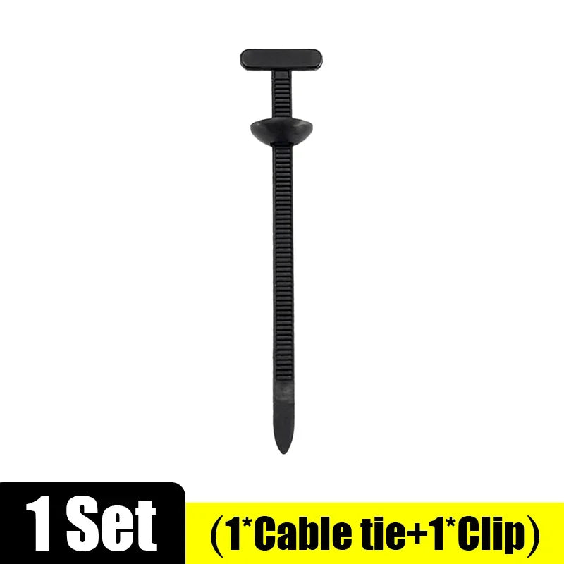 500/1pcs Nylon Cable Ties Buckle Auto Fastener Screw Replacement Clip Car Fenders Trunk Engine Guard Panel Wire Management Tools