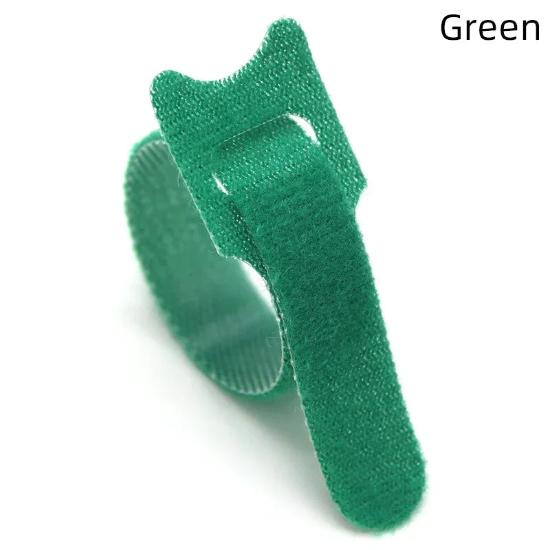 Releasable Cable Ties Wire Organizer Black 15 20 25 30cm Nylon Hook Loop Straps Wrap Zip Bundle Bandage Tie Plastics Fastening