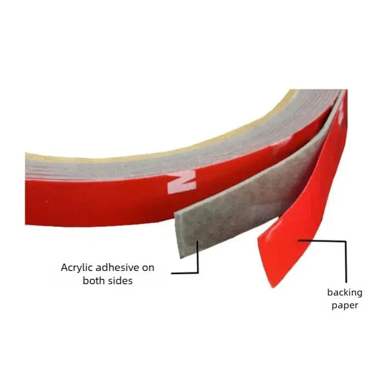 3Meters Double Sided Adhesive Tape Extra Strong 0.8mm Thick High Viscosity For Car Special Mounting Fixing Tear Off No Residue