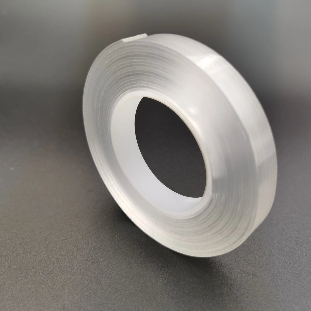 L1m W10mm Double Sided Tape Heavy Duty, Nano Double Sided Adhesive Tape, Clear Mounting Tape Picture Hanging Adhesive Strips