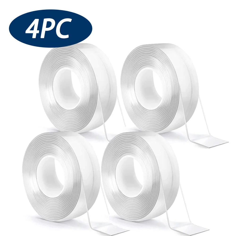 Double Sided Tape Heavy Duty Nano Tape Thickened Transparent Adhesive Acrylic Mounting Tape for Home Kitchen Bathroom