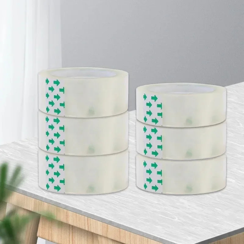 1-10 Rolls Transparent Tape Refills 18/12/8mm Clear Tape Refills For Dispenser Invisible Tapes For Office Home School Supplies