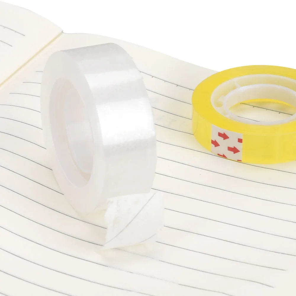 OPP 8-12 Rolls Transparent Tape Refills, Clear Tape, All-Purpose Transparent Glossy Tape for Office, Home, School