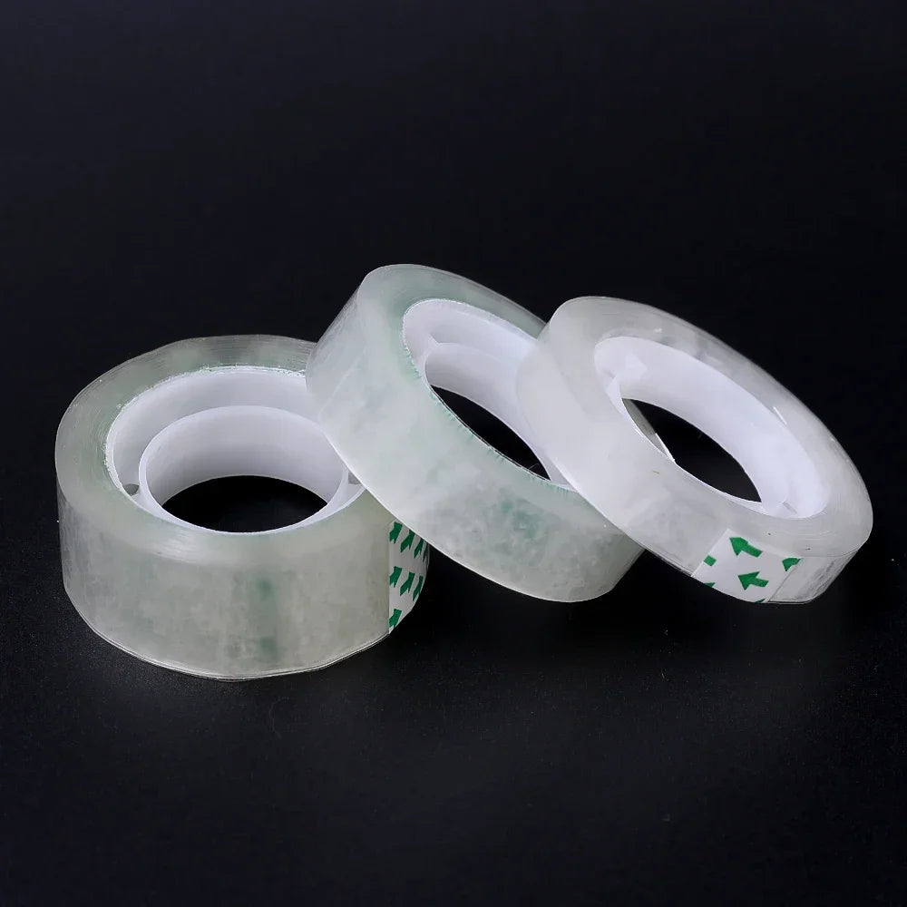 10/5/1 Rolls Premium Transparent Tape 0.8cm 1.2cm 1.8cm Multifuntion High-viscosity Adhesive Tape for Gift Wrapping Packing