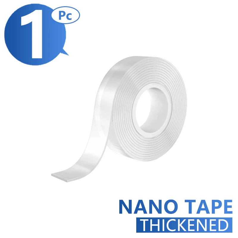 Double Sided Nano Tape Extra Strong Decorative Adhesive Tape Thickened Transparent Waterproof Tape Glue Useful Things for Home