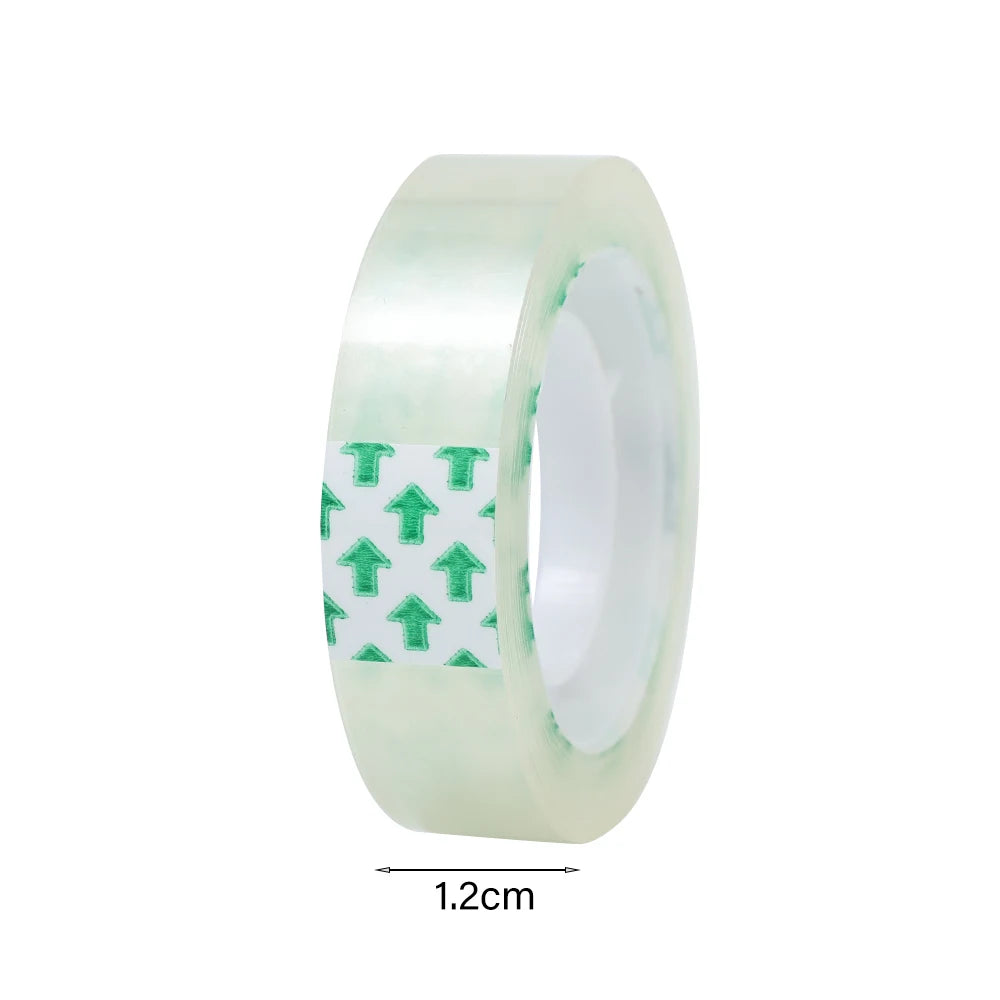 1-10 Rolls Transparent Tape Refills Wrapping Tape Roll 0.8cm 1.2cm 1.8cm High-viscosity Adhesive Tapes Home School Supplies