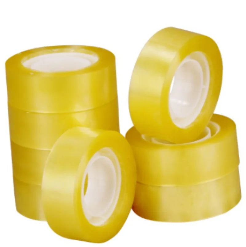 Transparent Tapes 18mm Invisible Clear Tape Refills Rolls for Gift Wrapping Home School Supplies Crafts Decoration Packing Tape