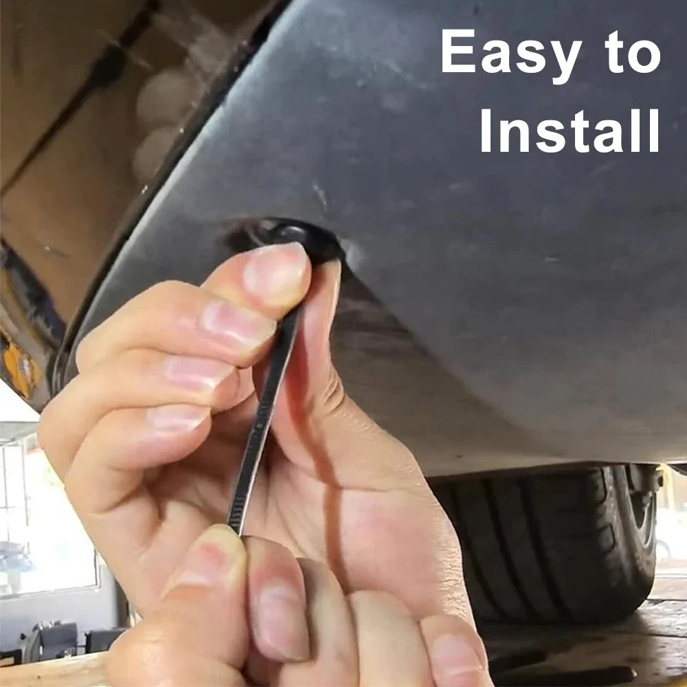 Universal Nylon Cable Tie Buckle Heavy Duty Zip Ties with Clips Button Wire Strapping Holder Wrap Auto Car Fasteners Organizer