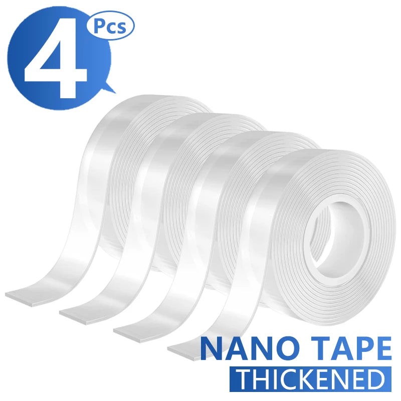 Double Sided Nano Tape Extra Strong Decorative Adhesive Tape Thickened Transparent Waterproof Tape Glue Useful Things for Home