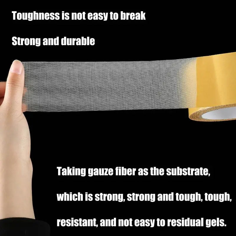 Fixation Bookbinding Extra strong Double Sided Adhesive Tape Thin Super Strong Heavy Mesh Waterproof Powerful Grid Carpet Tape